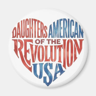 Daughters of the American Revolution USA Heart  Magnet