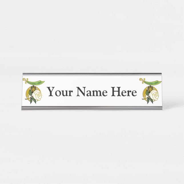 Daughters of the Nile Desk Name Plate (Front)