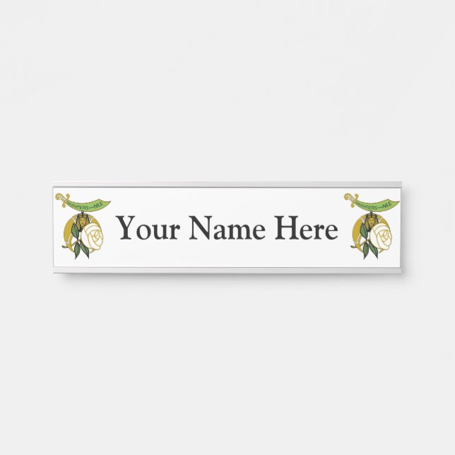 Daughters of the Nile Door Sign (Front)