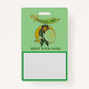 DAUGHTERS of the NILE ID Badge