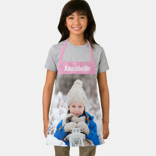 Daughters Photo Girls Pink Apron