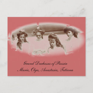 Daughters Tsar OTMA Romanov Russia #267 Postcard