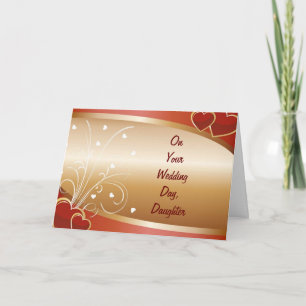 "DAUGHTER'S" WEDDING DAY CARD