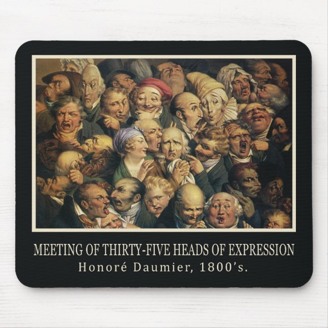 Daumier’s Expressions mousepad (Front)