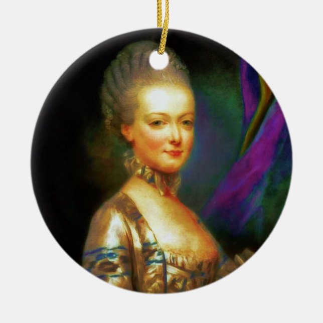 Dauphin French Baroque Ceramic Tree Decoration (Front)