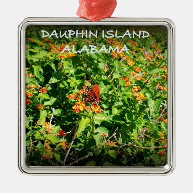 DAUPHIN ISLAND, ALABAMA METAL TREE DECORATION (Front)