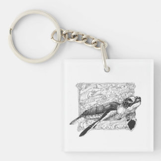 Dauphin Island, Alabama Wildlife Key Ring