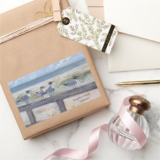 Dauphin Island Seagulls Rectangular Sticker