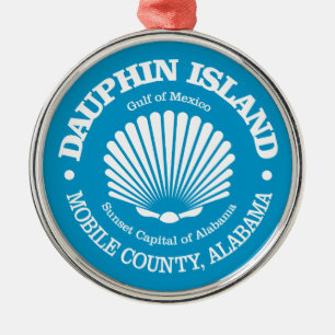 Dauphin Island (seashell) Metal Tree Decoration