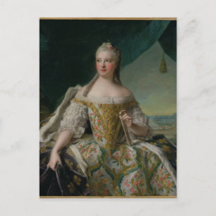 Dauphine Marie-Josephe de Saxe  1751 Postcard