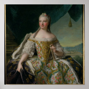 Dauphine Marie-Josephe de Saxe  1751 Poster