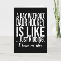 Daur Hockey funny sports gift