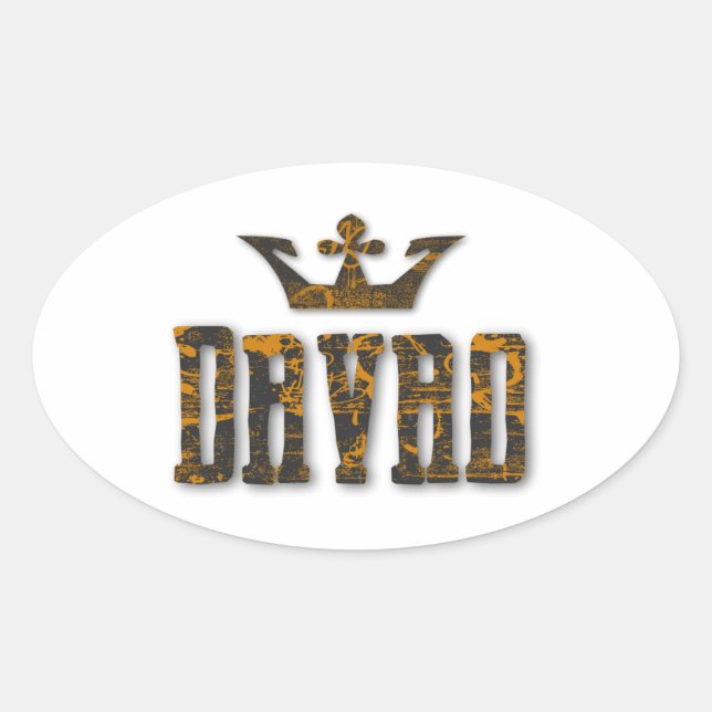 Davao Royalty Oval Sticker (Front)