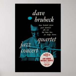 Dave Brubeck - Paul Desmond jazz poster - Jazz