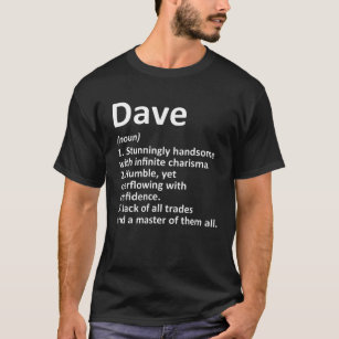 DAVE Definition Personalised Name Funny Birthday G T-Shirt