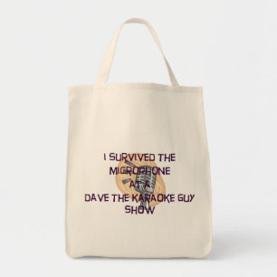 Dave The Karaoke Guy "I Survived" Tote Bag