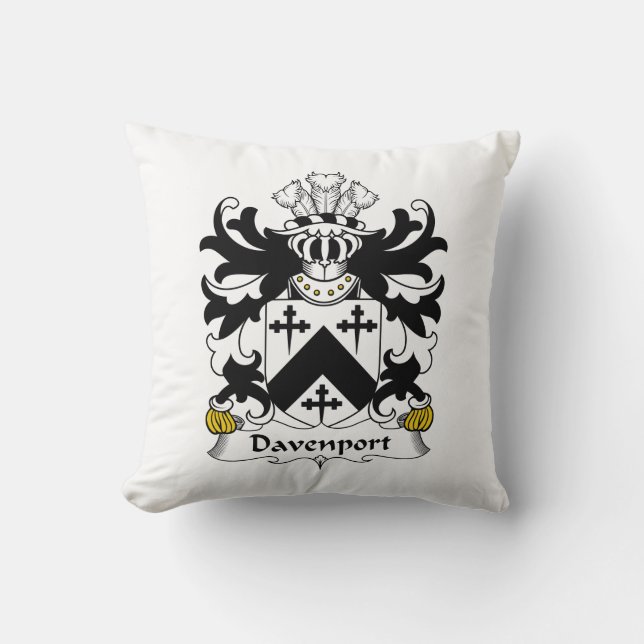 Davenport Family Crest Cushion (Front)