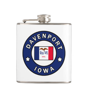 Davenport Iowa Hip Flask