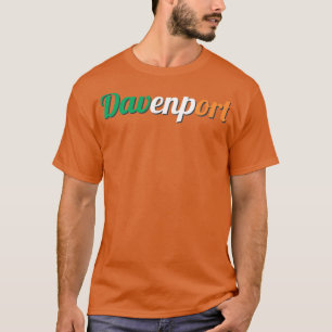 Davenport, Iowa Ireland Flag Irish St T-Shirt