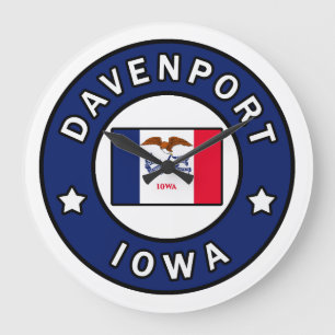 Davenport Iowa Large Clock