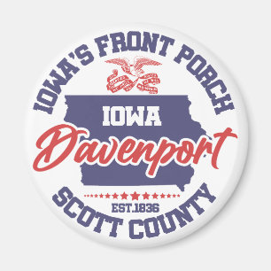 Davenport,Iowa Magnet