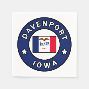 Davenport Iowa Napkin