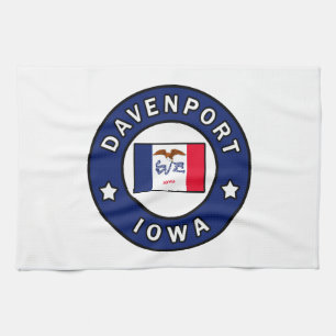 Davenport Iowa Tea Towel
