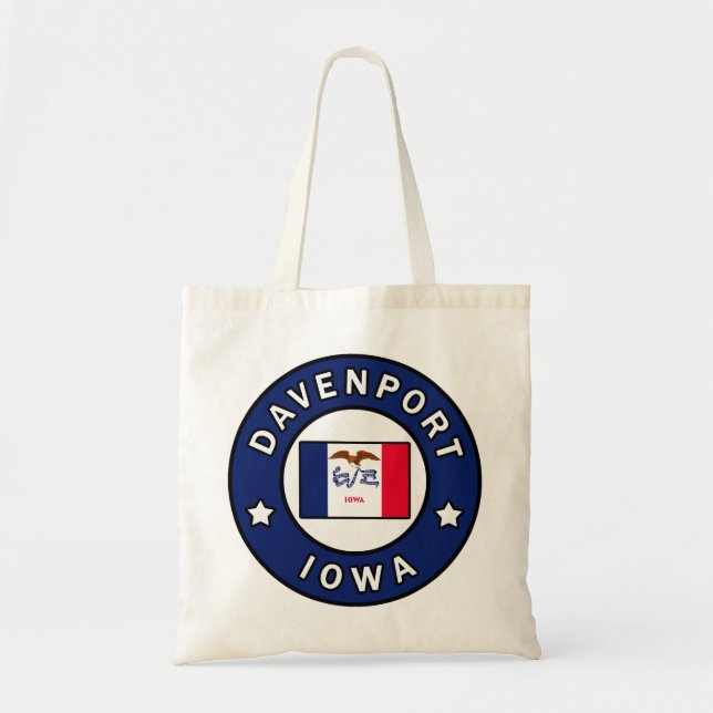 Davenport Iowa Tote Bag (Front)