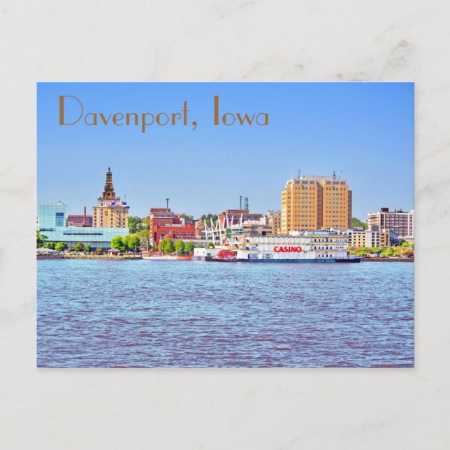 Davenport, Iowa, U.S.A. Postcard (Front)