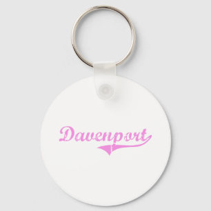 Davenport Last Name Classic Style Key Ring