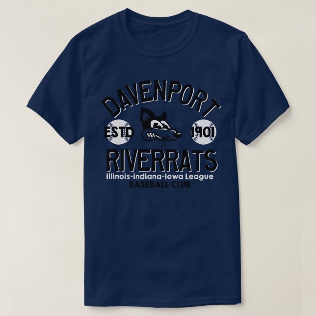 Davenport Riverrats T-Shirt (Design Front)
