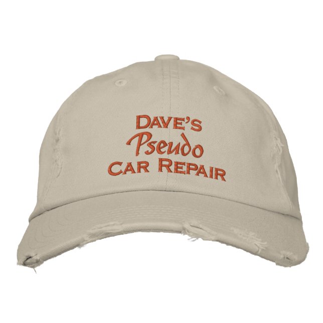 Dave's Car Repair Embroidered Hat (Front)