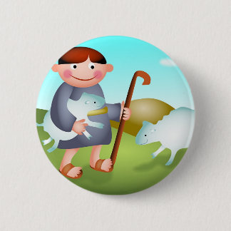 David 6 Cm Round Badge