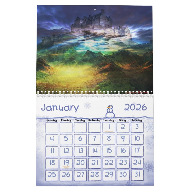 David A. Baker Art Calendar 2013 (Jan 2026)