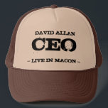David Allan CEO Trucker Hat<br><div class="desc">David Allan CEO  Live in Macon not David Allan COE</div>