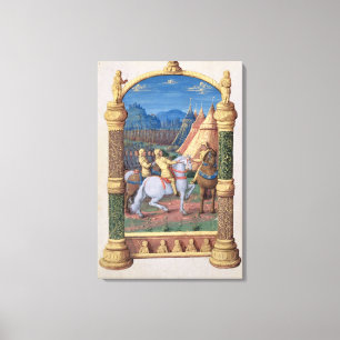 David and Absalom at war for the Crown Canvas Print
