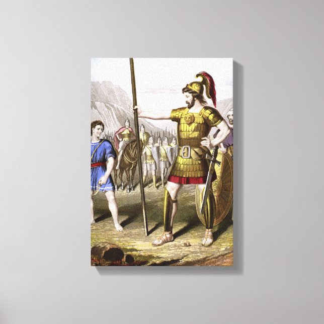 David and Goliath Canvas Print (Front)