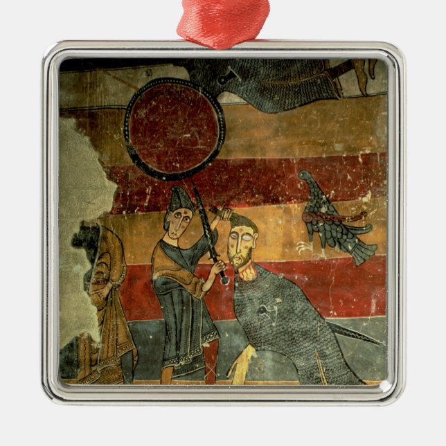 David and Goliath, Catalan School Metal Tree Decoration (Front)