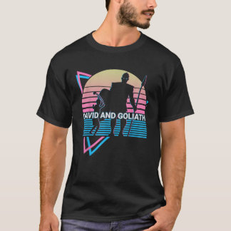 David And Goliath Christian Christianity Retro T-Shirt