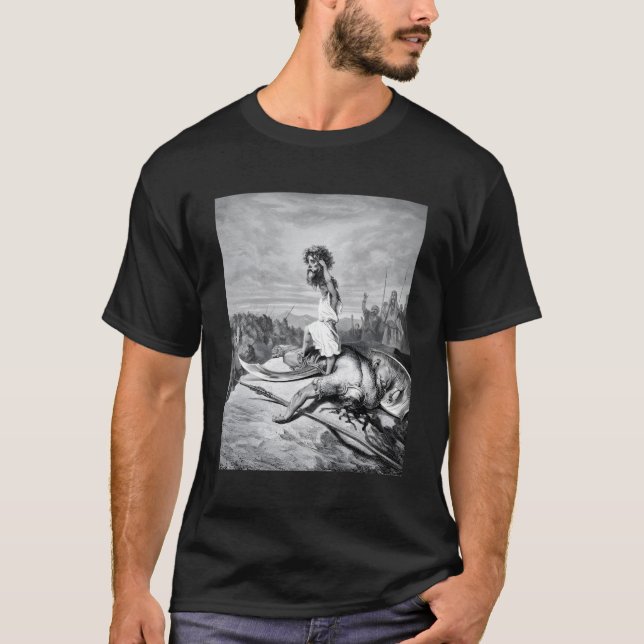 David And Goliath Gustave Dore T-Shirt (Front)