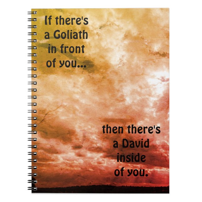 David and Goliath Quote Notebook (Front)