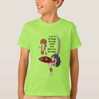David and Goliath with Bible Verse T-Shirt
