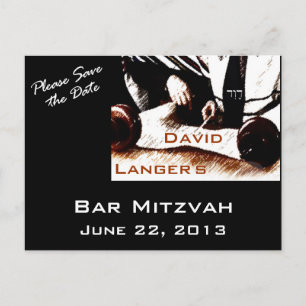 David Bar Mitzvah  Boy Postcard