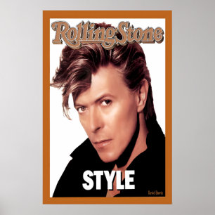 David Bowie 1987 Rolling Stone Magazine Cover Poster