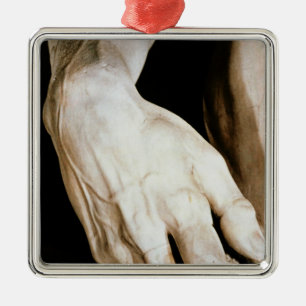 David by Michelangelo Buonarroti , 1501-04 Metal Tree Decoration
