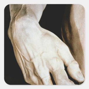 David by Michelangelo Buonarroti , 1501-04 Square Sticker