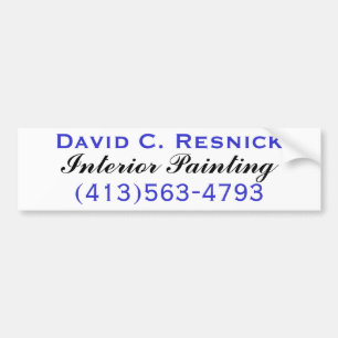David C. Resnick, Interior Painting Bumper Sticker