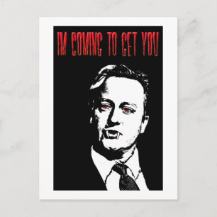 David Cameron Blood Sucker Postcard