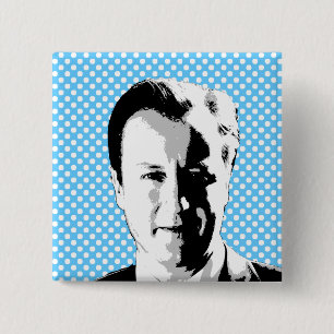 David Cameron - International Leader -.png 15 Cm Square Badge