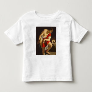 David contemplating the head of Goliath Toddler T-Shirt